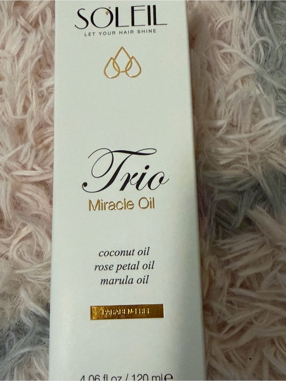 Soleil Trio Miracle Oil - White | Coconut, Rose Petal & Marula Oils